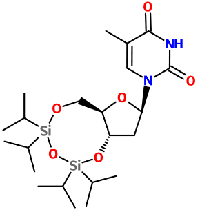(image for) MC081112 1-[2-Deoxy-3,5-O-(1,1,3,3-tetraisopropyldisiloxane-1,3-diyl)-β-D-ribofuranosyl]thymine